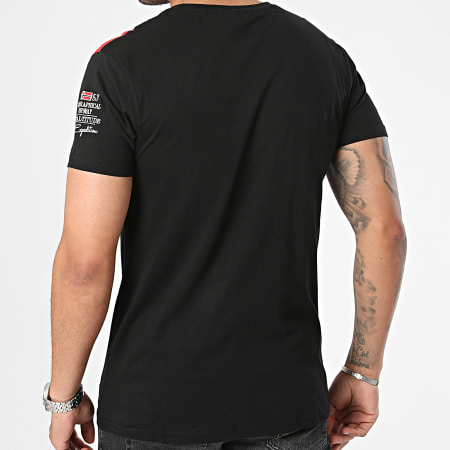 Geographical Norway - Tee Shirt Col V Jidney Noir