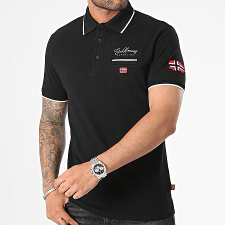 Geographical Norway - Kara Polo Korte Mouw Zwart