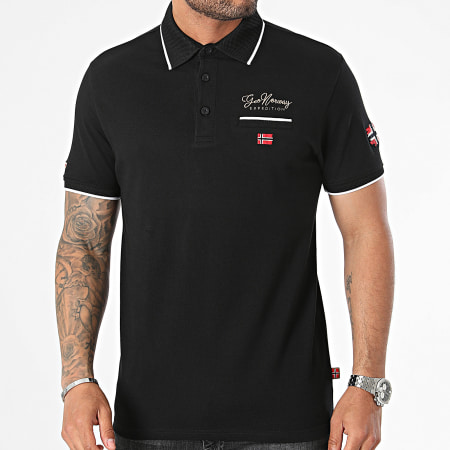 Geographical Norway - Kara Polo Korte Mouw Zwart