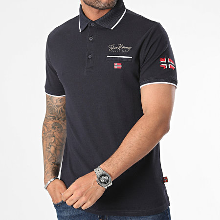 Geographical Norway - Polo Manches Courtes Kara Bleu Marine