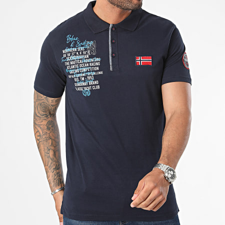 Geographical Norway - Kancre polo manga corta azul marino