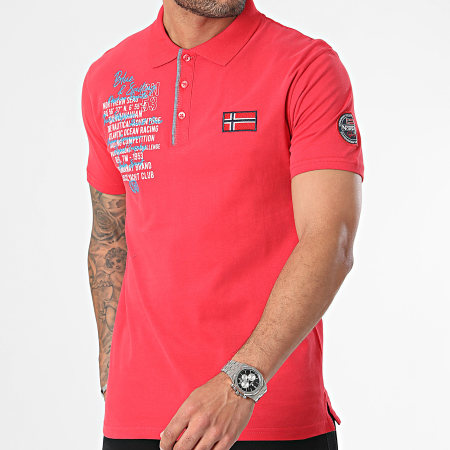 Geographical Norway - Kancre Polo Korte Mouw Rood