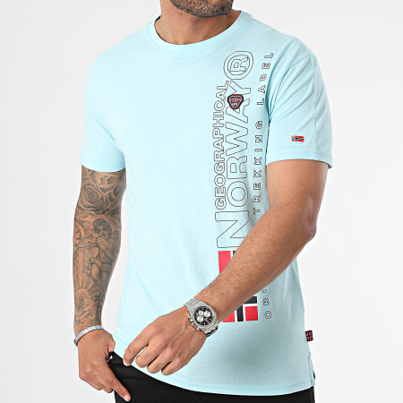 Geographical Norway - Lichtblauw T-shirt