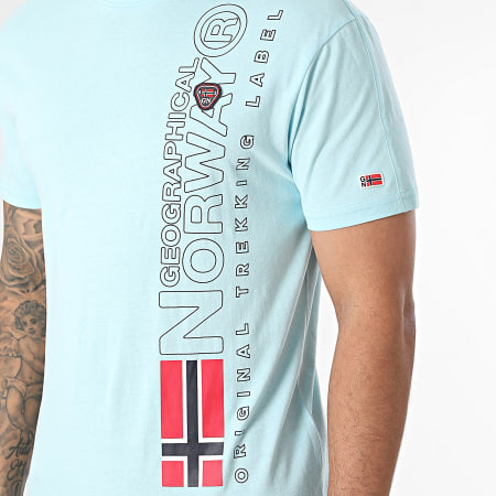 Geographical Norway - Lichtblauw T-shirt