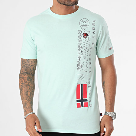 Geographical Norway Camiseta verde claro Ryses