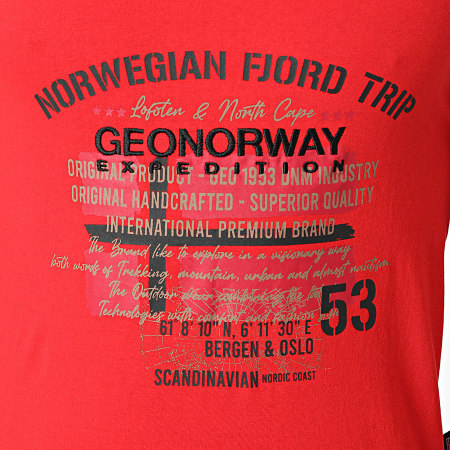 Geographical Norway - Camiseta de tirantes roja