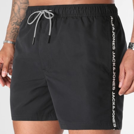 Jack And Jones - Fiji Banded Swim Shorts Negro