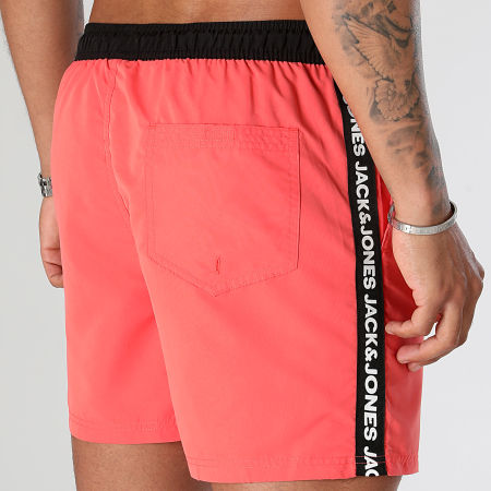 Jack And Jones - Short De Bain A Bandes Fiji Corail