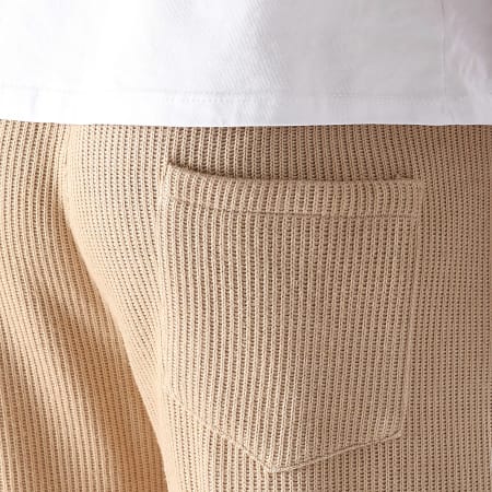 LBO - Pantaloni da jogging in maglia testurizzata 0964 Beige