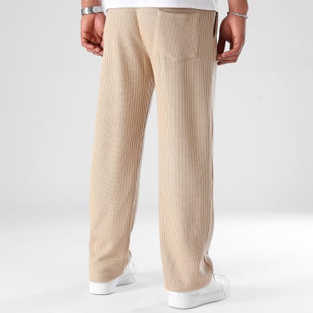 LBO - Pantaloni da jogging in maglia testurizzata 0964 Beige