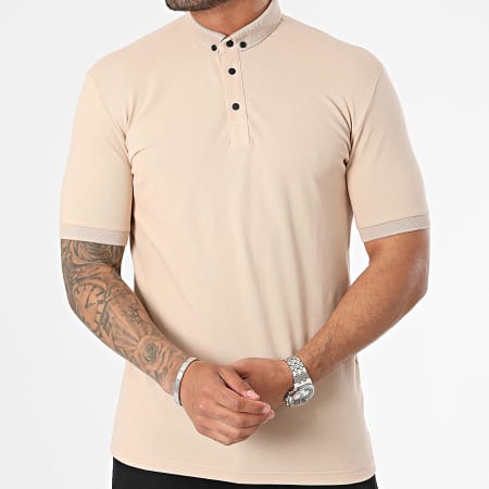 Mackten - Polo Manches Courtes Beige