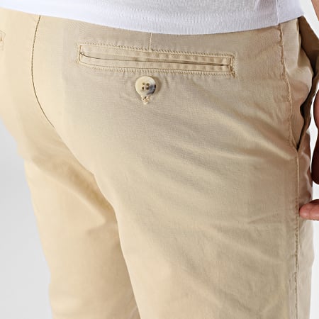 Mackten - Pantalones cortos chinos beige