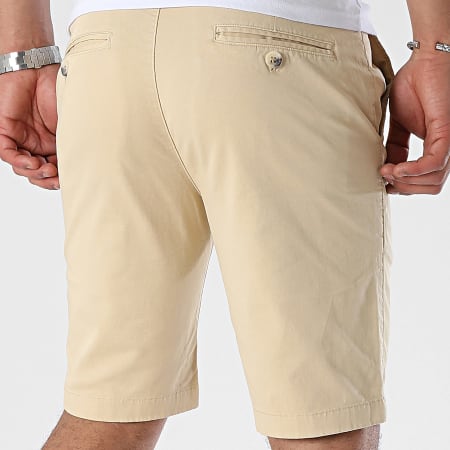 Mackten - Pantalones cortos chinos beige