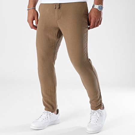 Mackten - Pantaloni da jogging Mus Marrone