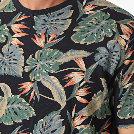 Tiffosi - Kaleb Tee Shirt Verde Navy Floreale