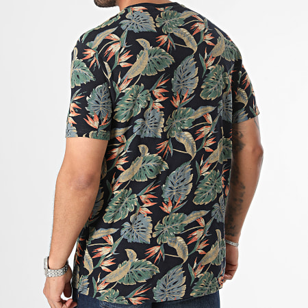 Tiffosi - Camiseta Kaleb Azul Marino Verde Floral