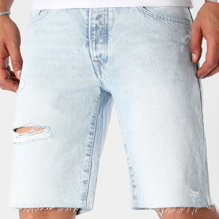 Tiffosi - Regular Fit Jean Shorts 10055149 Blauw gewassen