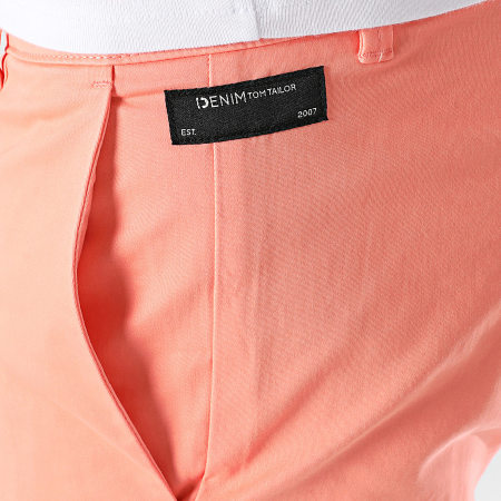 Tom Tailor - Pantalón Corto Chino 1040249 Naranja Coral