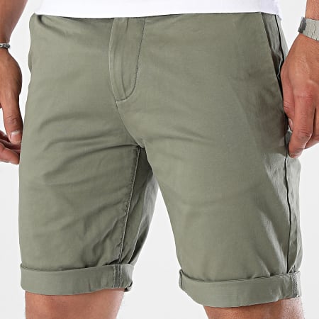 Tom Tailor - Chino Corto 1040249 Caqui Verde