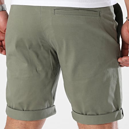 Tom Tailor - Pantaloncini Chino 1040249 Verde Khaki