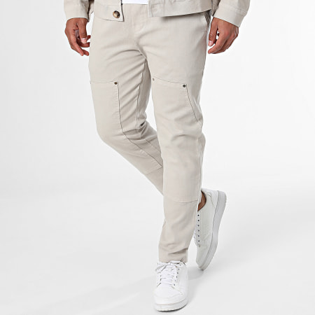 Aarhon - Jeans en jasje 23215-23151 Beige