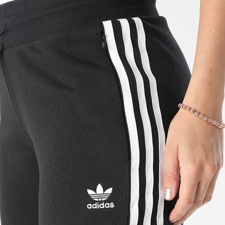 Adidas Originals - Trajes de jogging de banda delgada para mujer IB7455 Negro Blanco