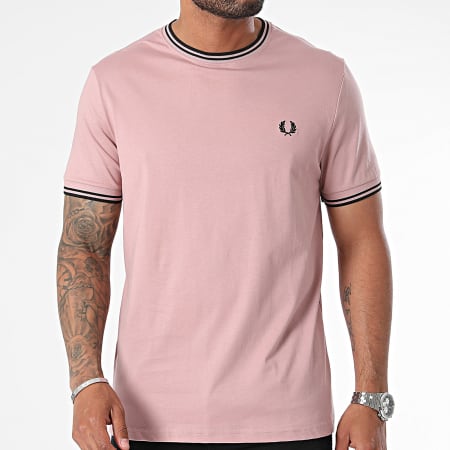 Fred Perry - Camiseta Twin Tipped M1588 Morado Claro