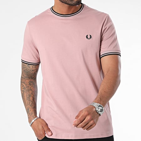 Fred Perry - Tee Shirt Twin Tipped M1588 Violet Clair
