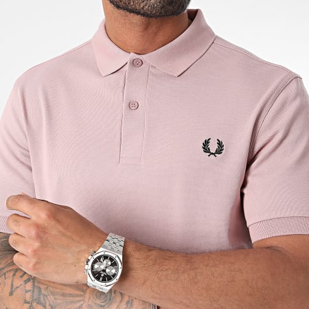 Fred Perry - Polo Manches Courtes Plain Fred Perry M6000 Violet Clair