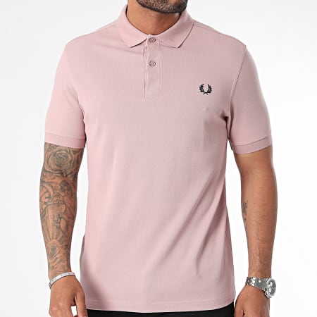 Fred Perry - Polo Manches Courtes Plain Fred Perry M6000 Violet Clair