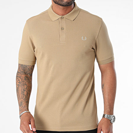 Fred Perry - Polo Manches Courtes Plain Fred Perry M6000 Camel