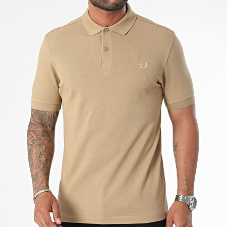 Fred Perry - Polo liso de manga corta Fred Perry M6000 Camel