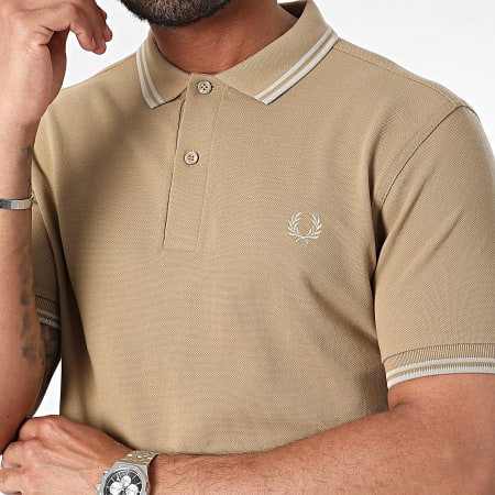 Fred Perry - Polo Manga Corta Doble Punta MM3600 Camel