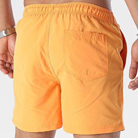 Jack And Jones - Pantaloncini da bagno Fiji con doppio logo Arancione