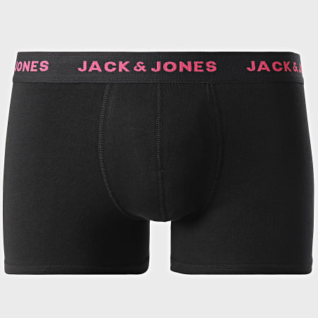 Jack And Jones - Lot De 5 Boxers Pink Flamingo Bleu Marine Noir Floral