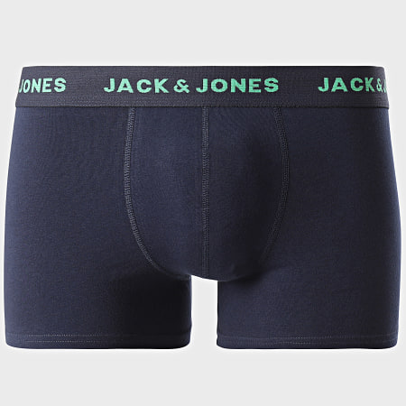 Jack And Jones - Juego de 5 bóxers florales rosa flamenco azul marino negro