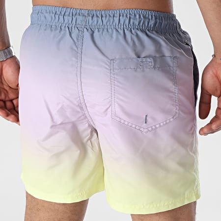 Jack And Jones - Pantaloncini da bagno Fiji Grigio Giallo Gradiente