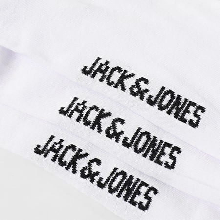 Jack And Jones - Lot De 3 Paires De Chaussettes Travis Blanc