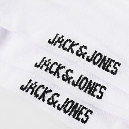 Jack And Jones - 3 paar witte Travis-sokken