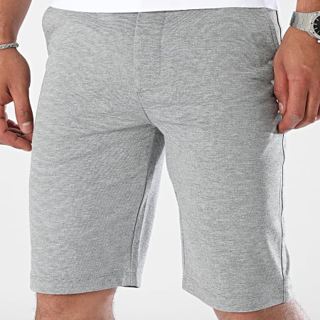 Classic Series - Pantalones cortos chinos gris jaspeado