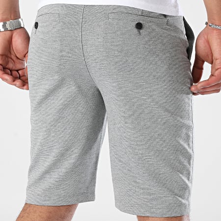 Classic Series - Pantalones cortos chinos gris jaspeado