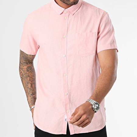 Solid - Camicia a maniche corte rosa Allan