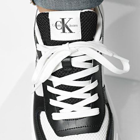 Calvin Klein - Baskets Chunky Cupsole Mix In Met 0896 Black Bright White Classic Green