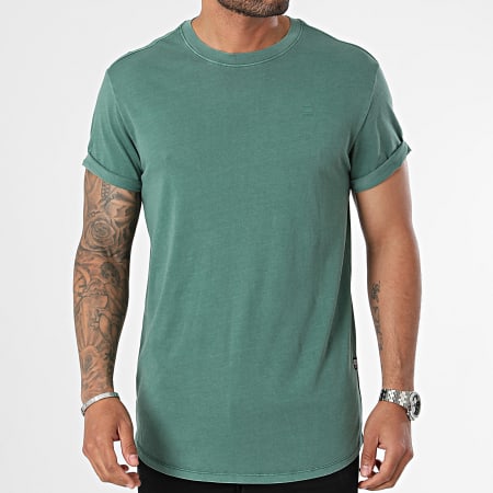 G-Star - Tee Shirt Lash D16396-2653 Vert Foncé