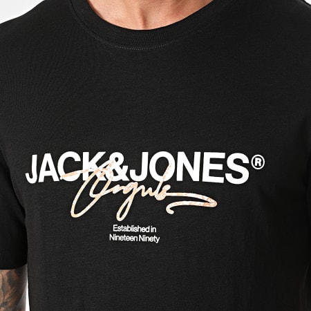 Jack And Jones - Maglietta con marchio Aruba Nero