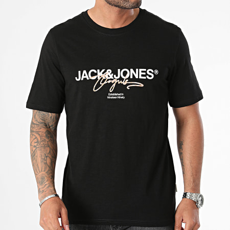 Jack And Jones - Camiseta Aruba Branding Negro