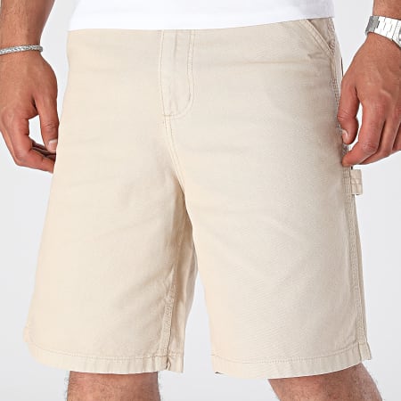 Jack And Jones - Karl Carpenter Pantalones cortos de jean beige