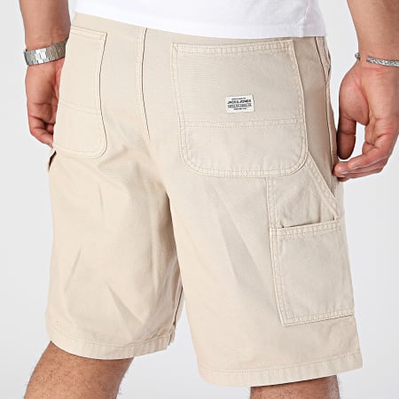 Jack And Jones - Karl Carpenter Pantalones cortos de jean beige