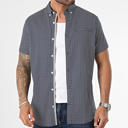 Jack And Jones - Jack Shirt Korte Mouw Navy Blauw