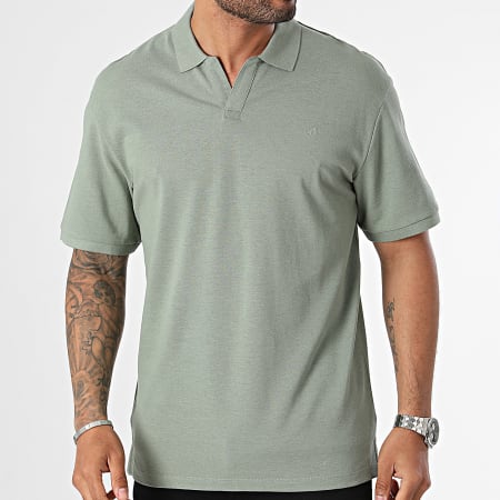 Jack And Jones - Polo Bladon a maniche corte Verde Khaki